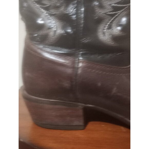 Ariat Crossfire Buckaroo Boots Mens 11 D Brown Leather Western 10006734 - Picture 6 of 15